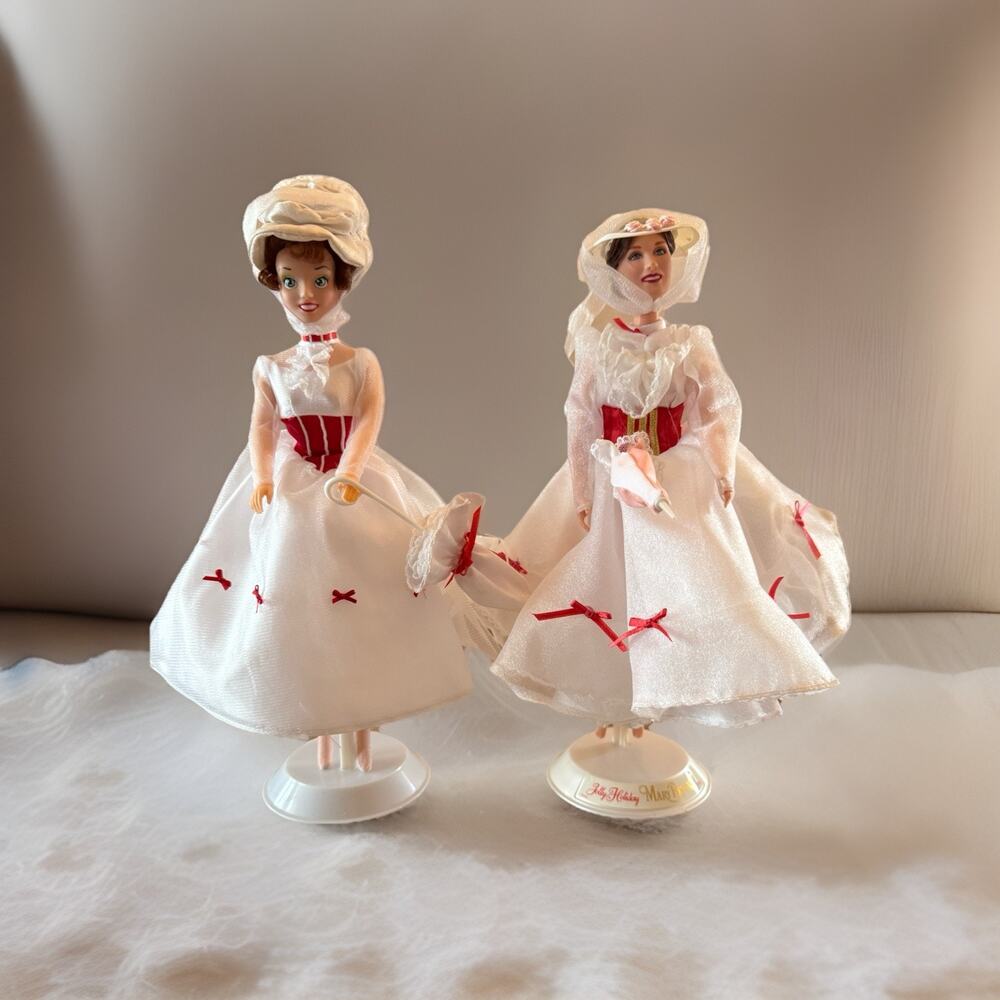Lot Of 2 Mary Poppins Disney Jolly Holiday Edition Mattel 1999 & Older Model VTG